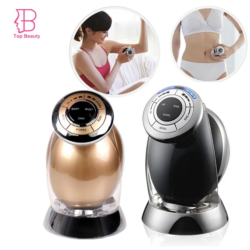 TOP BEAUTY RF EMS  Sonic Cavitation Body Slimming Device Photon Radio Frequency Handy Multipolar Slimming Massager Fat Removal