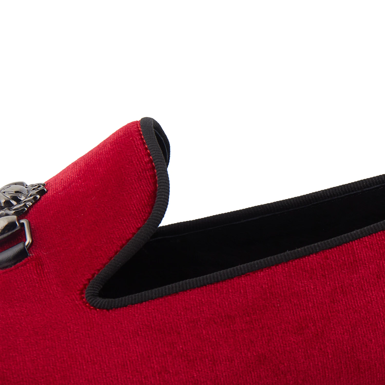 Appartements Hommes rouge Rouge Harpelunde Mocassins 6 Taille Chaussures Velours 14 Boucle Noir Crâne 7Ban0nwxqd