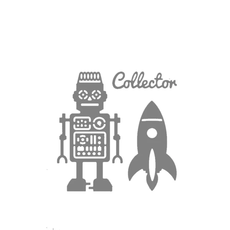 

Eastshape Robot and Rocket Dies Metal Cutting Dies for Scrapbooking Die Cut Stitch Craft Dies Troqueles New Die for 2019 Stencil