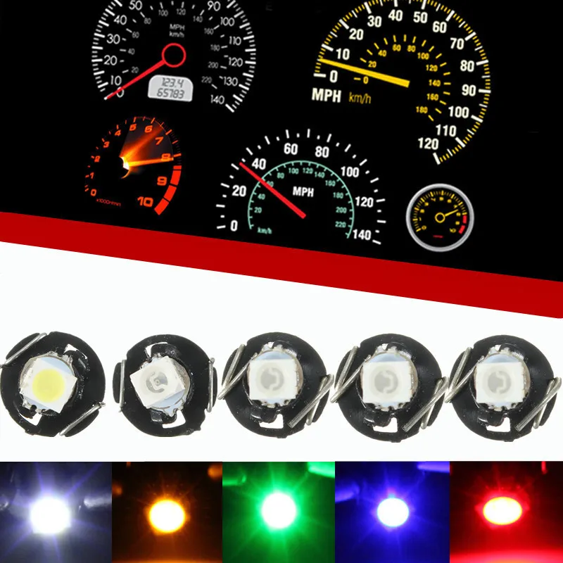 

10pcs LED car light T3 indicator light T3 width lamp 1210SMD 1 light LED instrument light instrument panel light highlighting