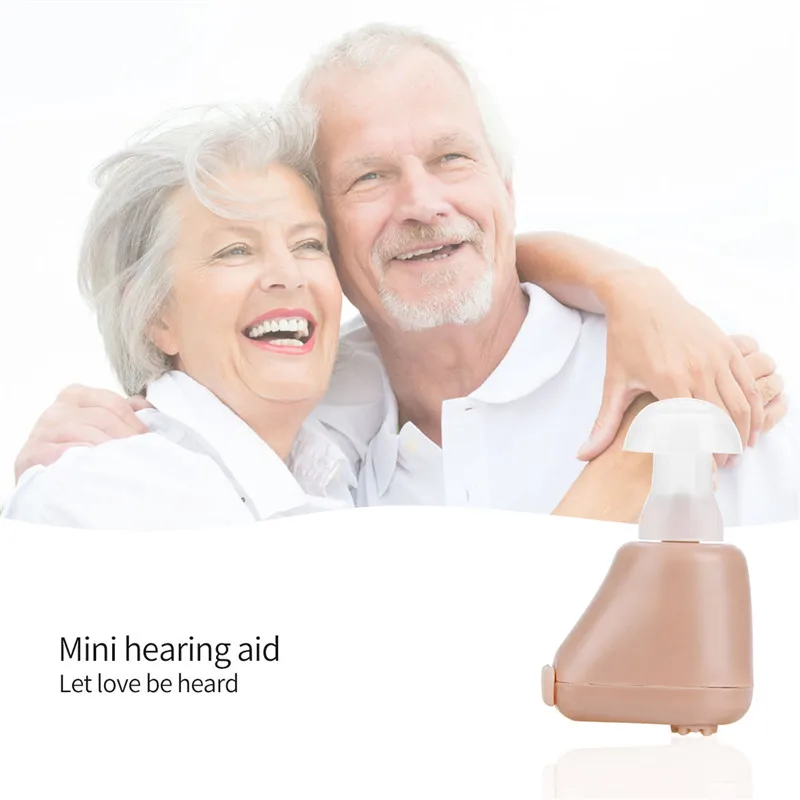 Rechargeable Mini Hearing Aid Sound Enhancement Digital Best Invisible Hear for the Elderly Deaf Adjustable Tone Noise Reduce