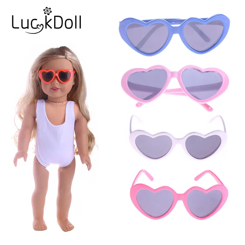 Очки солнцезащитные в форме сердца 18 дюймов 43 см 6 цветов|baby born zapf|baby zapf dollzapf doll |