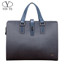 YINTE мужская сумочка; кожаная сумка; Модная молодежная сумочка; деловой портфель синего цвета; офисная сумка-мессенджер; сумки-мессенджеры; T8387-4