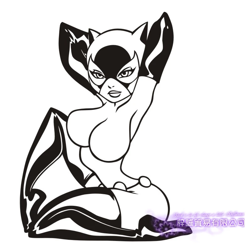 DCTAL Sexy Girl Decal Beauty Body Naked Sticker Wall Bathroom Woman Girl Wall KTV Pub Bar Shop Sticker
