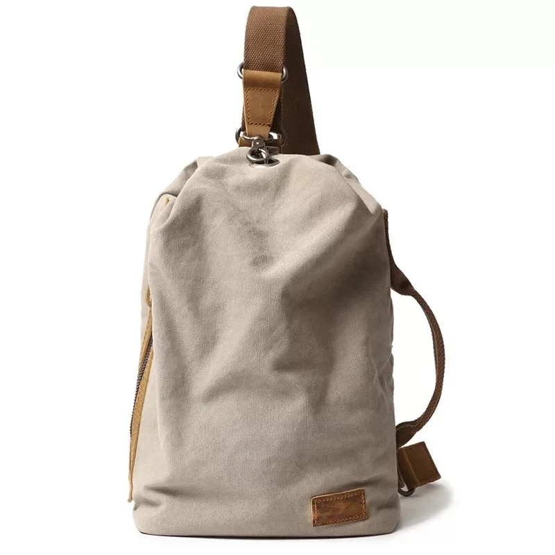 

Casual Messenger Bags for Men Shoulder Bag Canvas Crossbody Bags Male Vintage Chest bag Small Travel Hiking Daypack