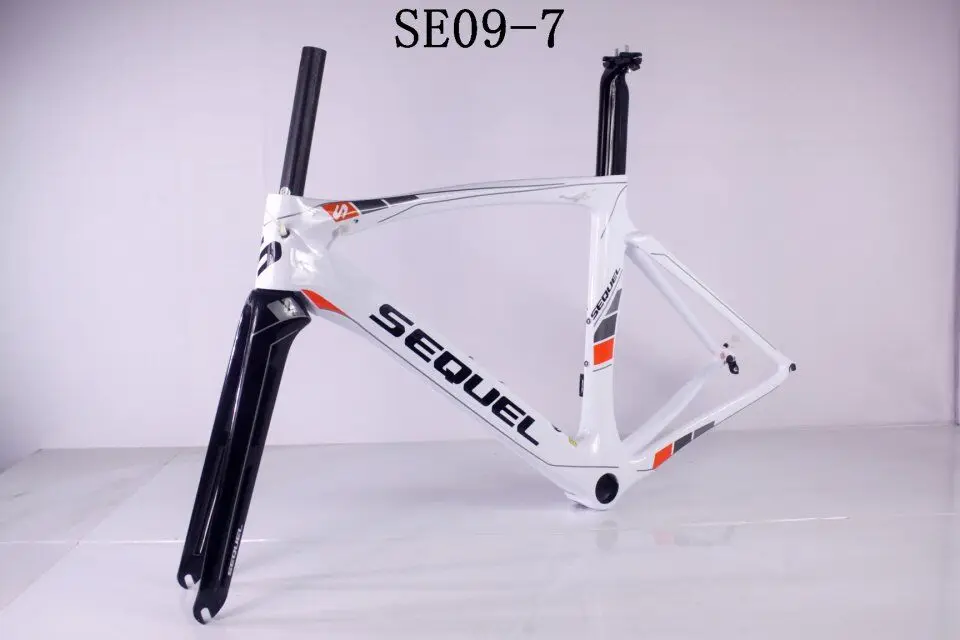 Sale Cadre carbone route 2019carbon road frame SEQUEL bike frame quadro de bicicleta 46/49/52/54/56/58cm PF30 Bottom Bracket frameset 33