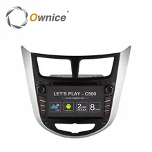 Ownice C500 Android CAR DVD player for Hyundai Solaris accent Verna i25 2011 2012 2013 2014 2015 2016 2017 GPS BT radio wifi 4G