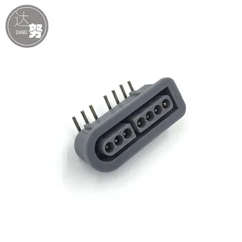 

30PCS Replacement 90 Degree Female 7 Pin Connector Part For SNES Controller Socket