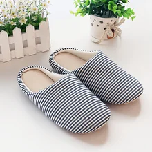 2017 new Japanese slipper women autumn and winter home slippers cotton slippers indoor home floor Walk quietly warm soft bottom