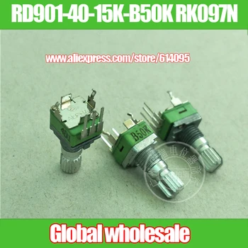 

4pcs ALPHA RK097N Vertical Single Potentiometer B50K RD901-40-15K-B50K / Shank Length 15MM Knurling Shaft