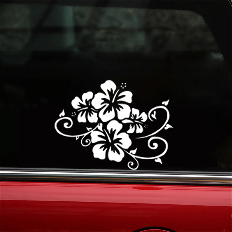 17.212.9CM Flower Bumper Decorative Vinyl Decal Fashion Motorcycle Car Sticker (3)