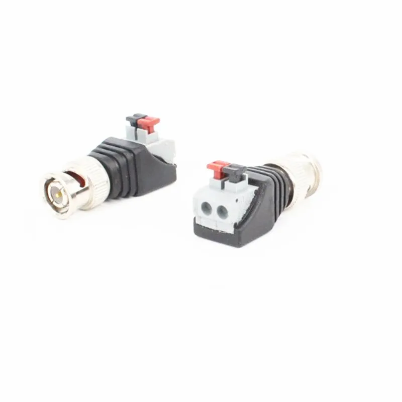 10 шт./лот Solderless Q9 BNC разъем папа для Coaxical кабель CCTV камеры видеонаблюдения