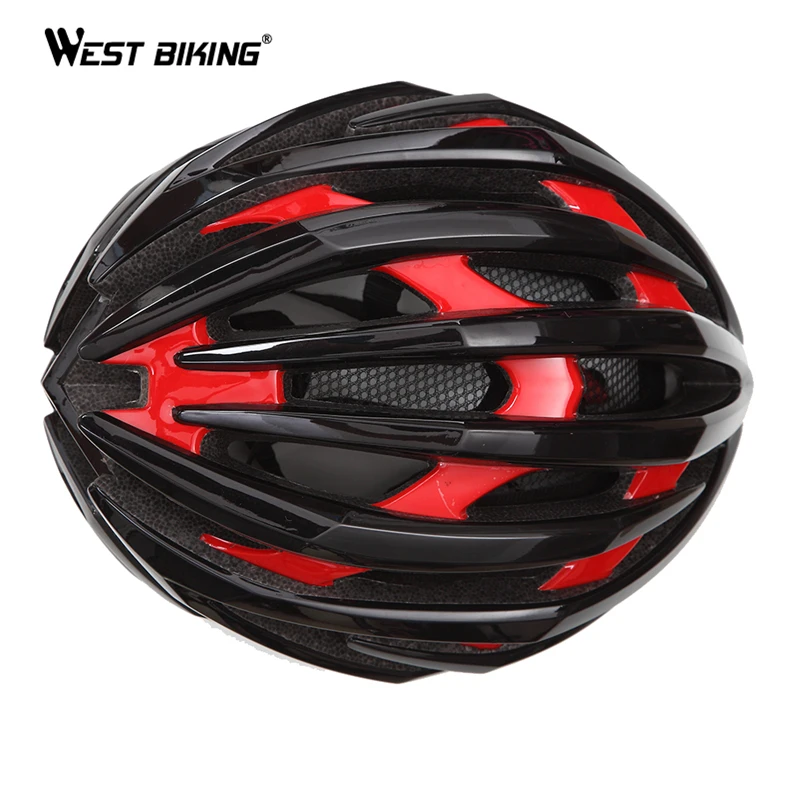 WEST BIKING Велоспорт Для Мужчин's Женский шлем EPS два слоя MTB горы впитывает пот противомоскитные сетки комфорт безопасный велосипедные велосипедный шлем