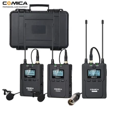 Comica CVM-WM200 A 96-Channel UHF Wireless Lavalier Microphone System for Canon Nikon DSLR Camera,XLR Camcorders & Smartphones цена Comica CVM-WM200 A 96-Channel UHF Wireless Lavalier Microphone System for Canon Nikon DSLR Camera,XLR Camcorders & Smartphones цены онлайн