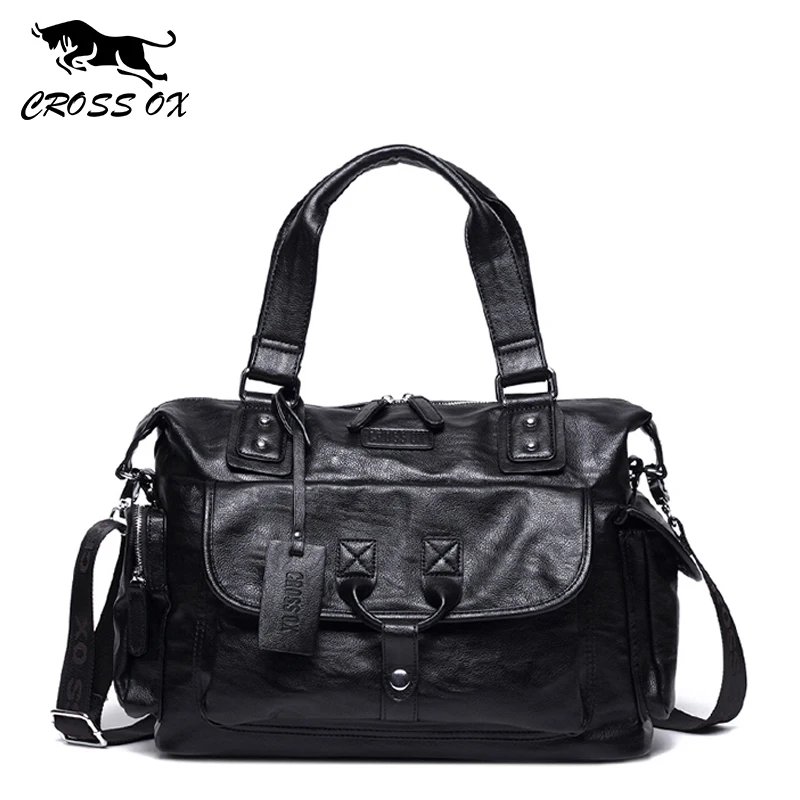 

CROSS OX Fashion Men Handbag Women Handbags For Daily Use Travel Bag Laptop Bags Artificial Leather College Teenager Bags HB573M