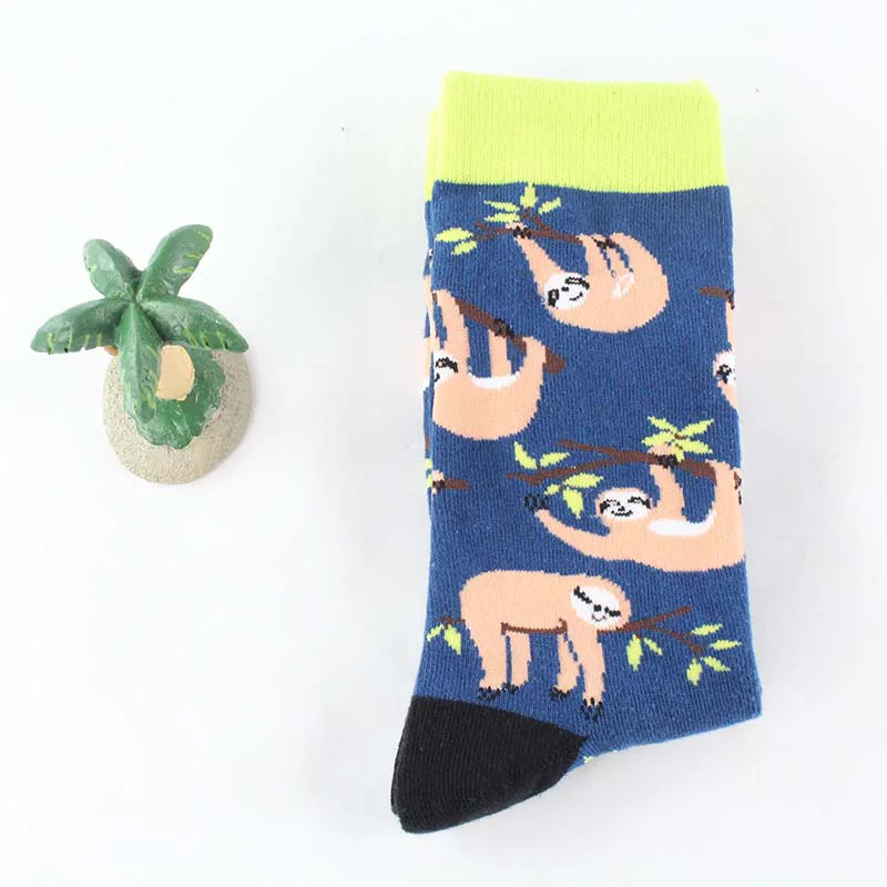Мужские счастливые носки, летние хлопковые забавные носки, новинка, женские спортивные носки с изображением инопланетянина, мужские носки с чесаными усами Чили