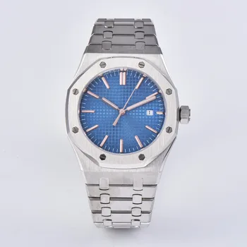 

Watch automatic movement 41mm bomax marina blue dial luxury watch stainless steel clock sapphire crystal watch men PS-18