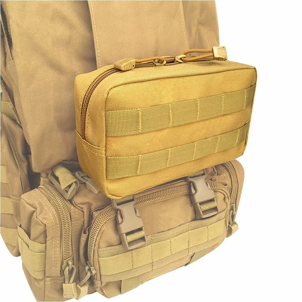 Тактическая Сумка Molle для рюкзака и жилета, поясная сумка, водонепроницаемая, для охоты, кемпинга, набор, спортивная сумка, держатель для сотового телефона, военный