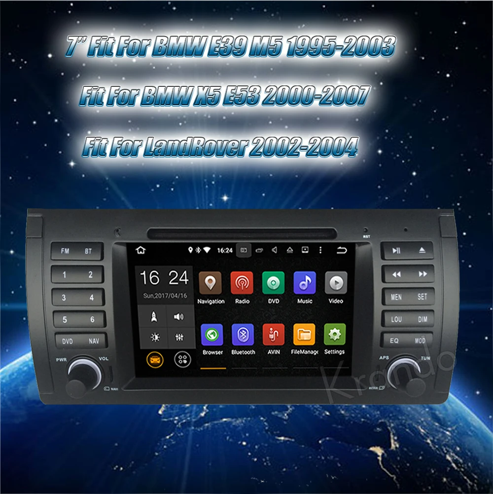 Clearance Krando 7" Android 9.0 for BMW E39 M5 1995-2003 GPS For Landrover 2002-2004 car audio dvd player navigation multimedia system 1