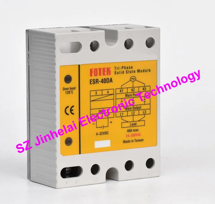 

ESR-40DA New and original FOTEK Three-phase solid state relay,3-Phase Solid state module 40A