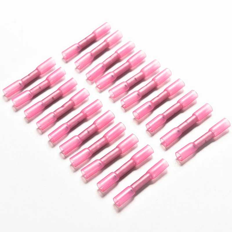 20Pcs/lot Waterproof Electrical Car Audio 18-22 AWG Connectors Electrical Wire Splice Terminals  Heat Shrink Butt Connectors