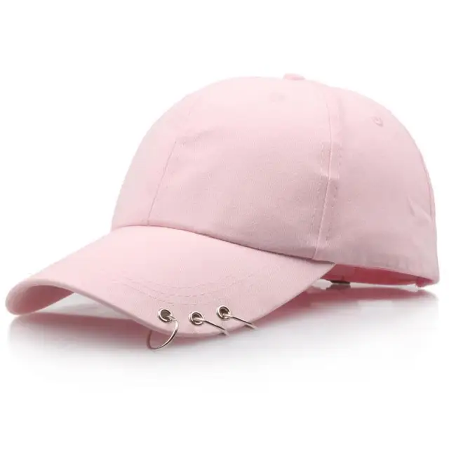 COKK Hip Hop Women's Baseball Cap With Ring Circle Snapback Hats For Men Women Unisex Dad Hat Adjustable Kpop Korean Style Gorra 3