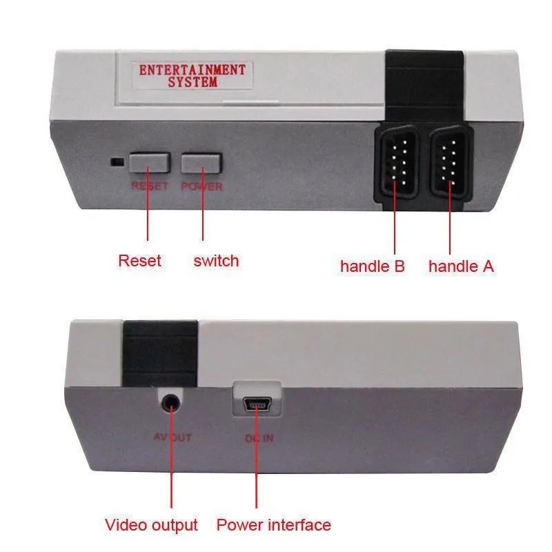 HDMI AV выход Ретро Классическая видеоигра консоль встроенный 620 игр 8 бит семейный ТВ Портативный игровой плеер двойные геймпады