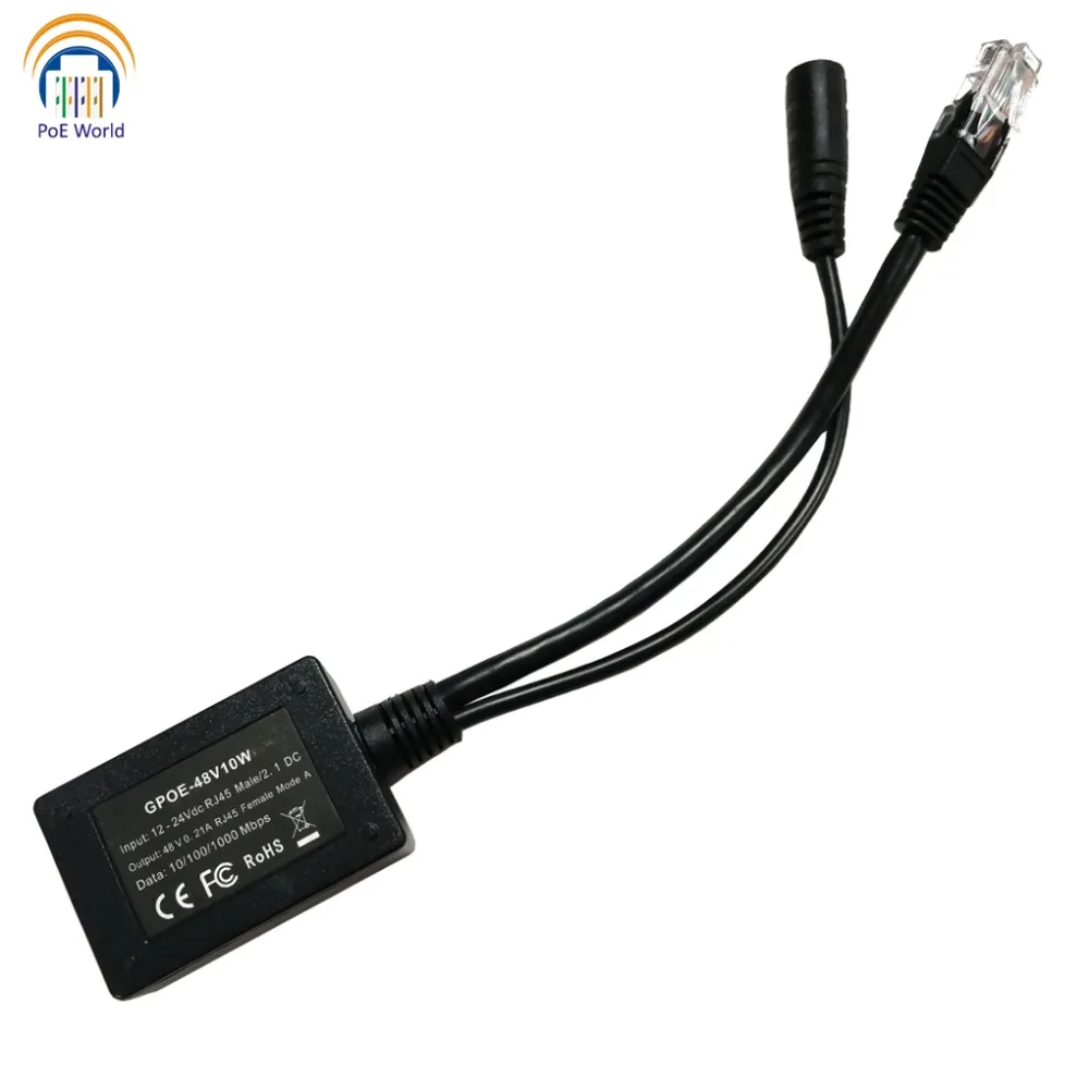 

Power Over Ethernet Output 48Volts PoE Converter for any 802.3af or 48V devices