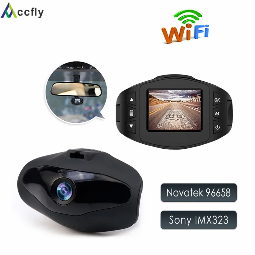 Accfly Мини Автомобильный видеорегистратор wifi рекордер Novatek 96658 SONY IMX323 Full HD 1080 P|novatek