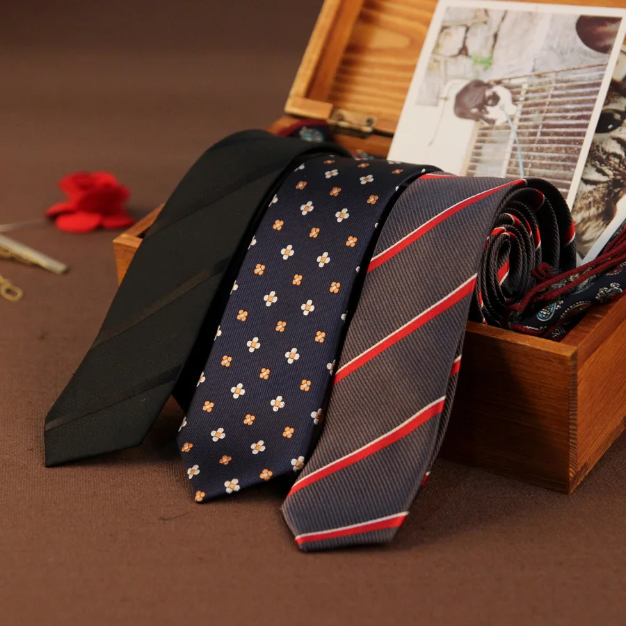 Мужские Узкие галстуки 5 см мужской жених Свадебный черный повседневный наряд