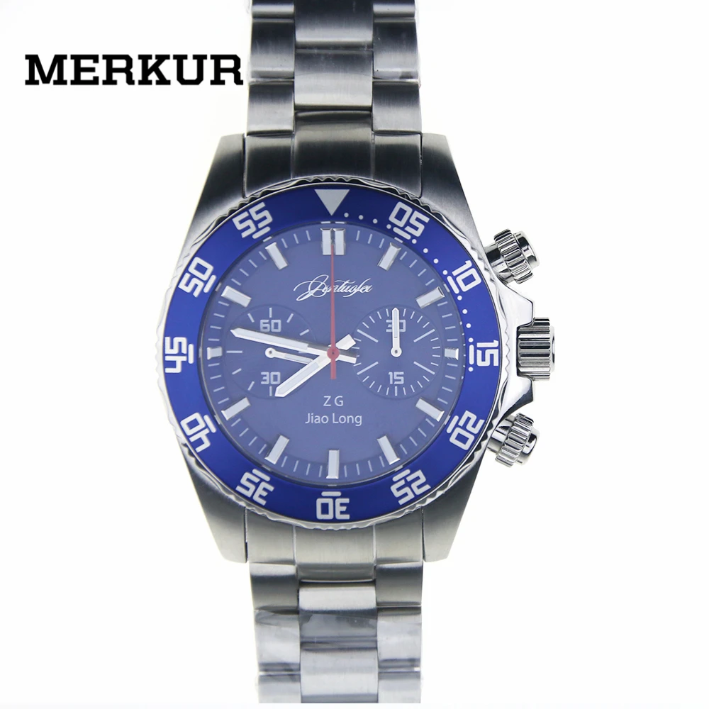 

Mens Seagull movement Mechanical ST29011901 D304 1963 ChronographPilot Diver Watch 100M Mechanical Sapphire
