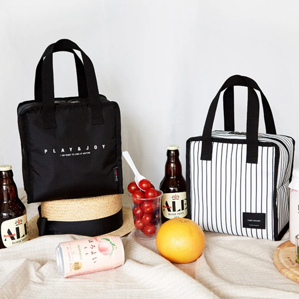 

Daily Picnic Bag Portable Heat Preservation Bento Bag Kids Food Container Lunch Bags Portable Kitchen Storage Accessories