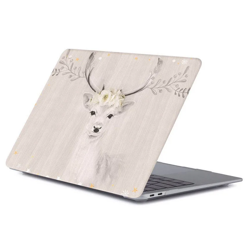 

Printed Deer Coque For MacBook Air 13 Laptop Case A1466 Cartoon PVC for mac book Air 13 Cartoon Laptop Case