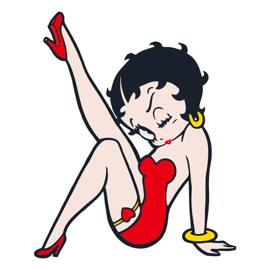 Betty Boop Full Color Wall Stickers Beautiful Girl Decals Mural Design Removable Wallpaper Bedroom Living Room Home Decoration Wall Stickers Aliexpress