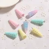 20 pièces, breloques en corne de licorne, bijoux en forme de collier, pendentif, porte-clé, pour décoration DIY, 9x25mm, 20 pièces ► Photo 1/6
