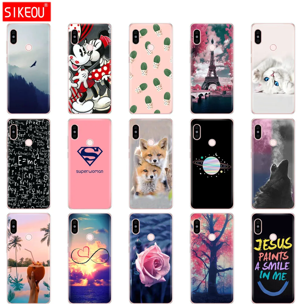 silicone case For Xiaomi Redmi Note 6 Pro Case 6.26'' soft Cover For Xiaomi Redmi Note 6 Pro funda full 360 Protective coque bag