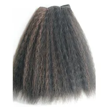 Pervado волосы 1 шт. 100 г афро кудрявые прямые пучки волос 14 дюймов коричневые искусственные завитые волосы пушистые волосы для женщин