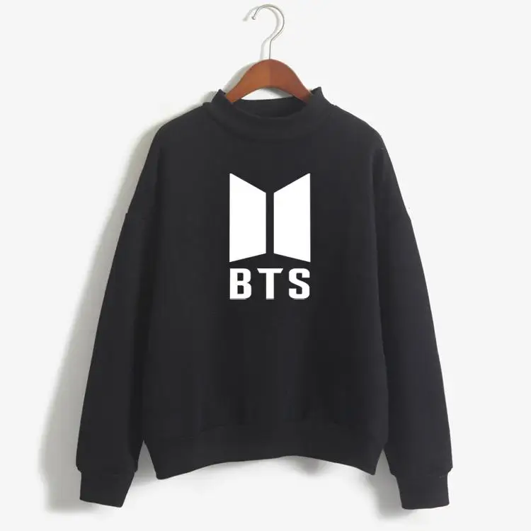 BTS Hoodie Bangtan Boys Hoodies Sweatshirt Tops Pullovers Kpop Fans Clothes Solid Cotton Harajuku Kawaii Hoodies