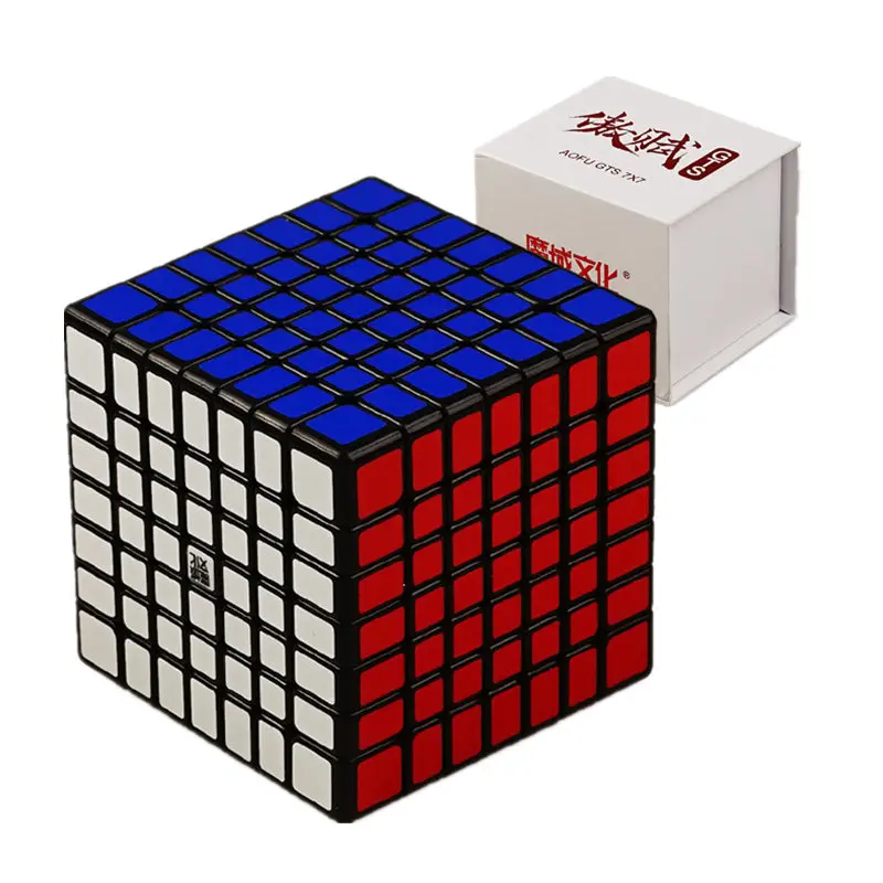 Moyu Aofu GTS 7x7x7 Магнитный куб Professional GTSM 7x7 Magic Скорость Cube м твист развивающие игрушки кубик рубика