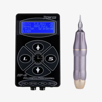 

Tattoo Power Supply HP-2 Complete Tattoo Kit Rotary Pen Tattoo Machine Set Professional Power Tattoo Supplies Tools
