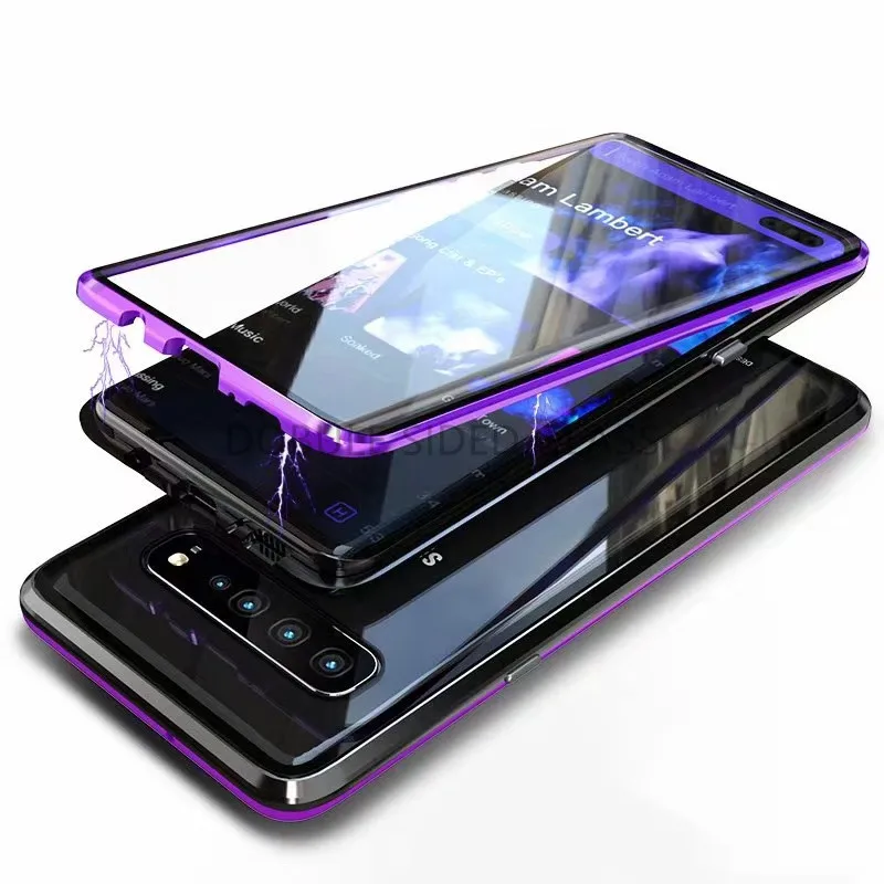 Для Samsung S10 5G Магнитный чехол второго поколения двухсторонний стеклянный Чехол