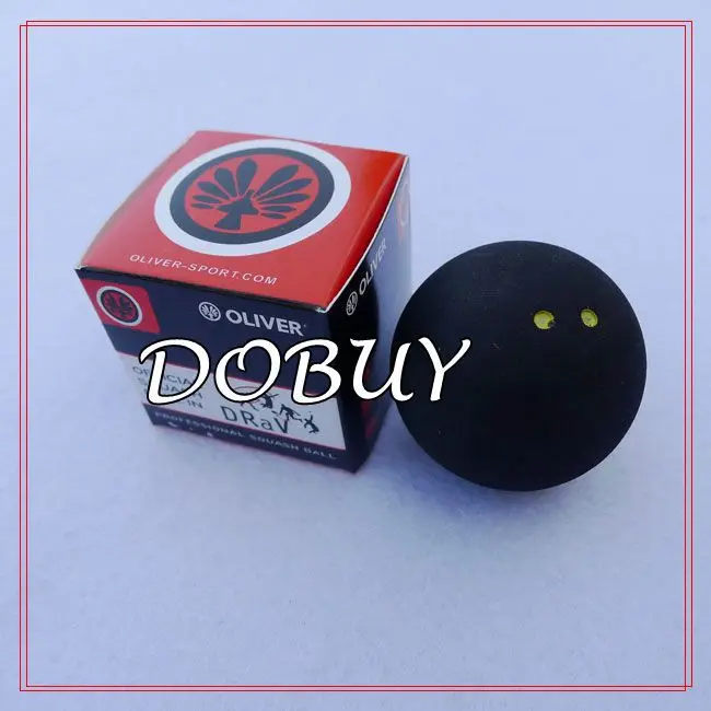 5 pieces Made in Taiwan two yellow dot Squash ball natural rubber