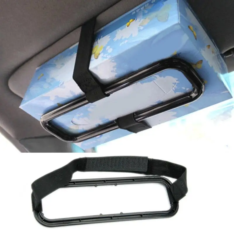 Универсальный автомобильный солнцезащитный козырек коробки для бумажных салфеток держатель Автоматическая спинка для сиденья бумажная салфетка на заднем сиденье кронштейн держатель для бумаги авто аксессуары