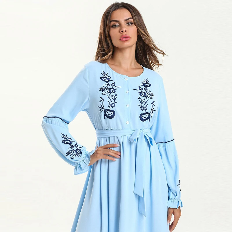 Kaftan abaya мусульманская одежда для Дубай мусульманское платье хиджаб Caftan Elbise Ramadan Sukienki платья Eid vestidos robe Arabe Musulmane Longue