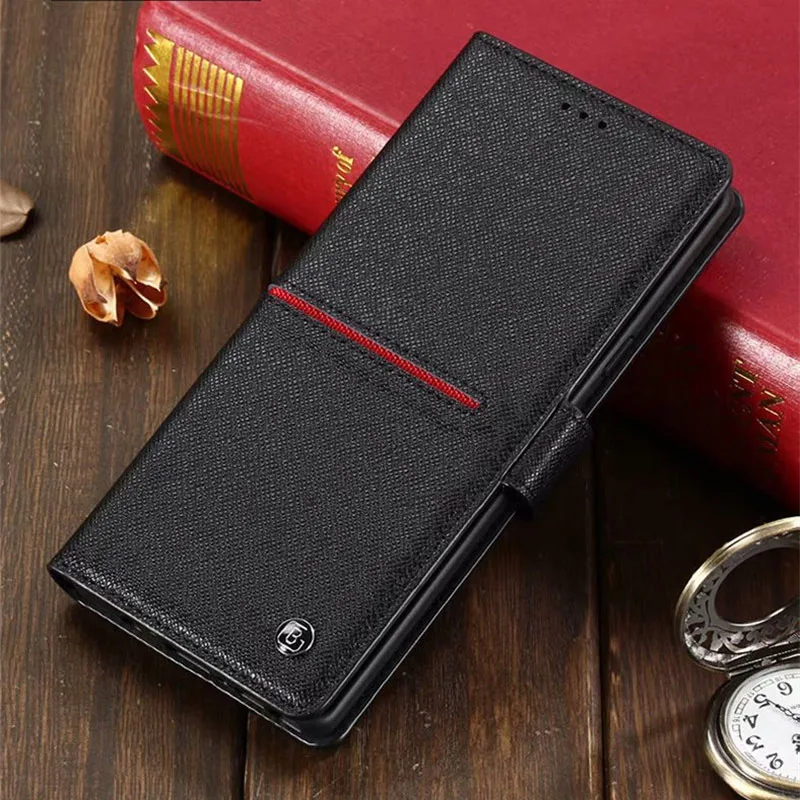 GEBEI Real Leather Case for Samsung Galaxy S9 Plus Cover Wallet Stand Flip Cell Phone Magnetic Card Holder Coque Funda | Мобильные