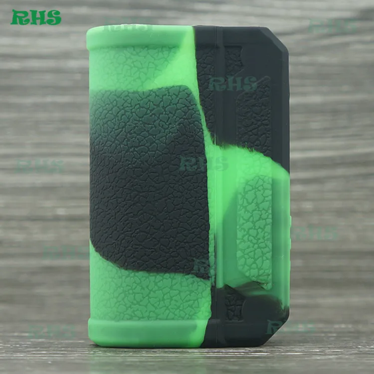 RHS новое поступление цветной силиконовый чехол для DNA Box Lost Vape Therion DNA75C в большом ассортименте с лучшей ценой - Цвет: black green