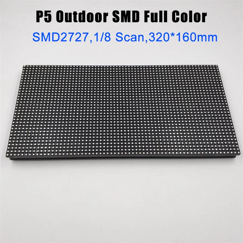 

ETOP P5 Outdoor 32x64pixel SMD2727 Stage LED module; Screen unit panel;module size:160mm*320mm;Scan Mode:1/8 Scan