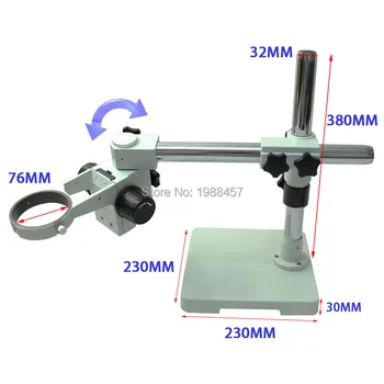 

Binocular Trinocular Stereo Microscope Support 360 Degree Free Rotation Adjustment Angle Ring Diameter 76MM