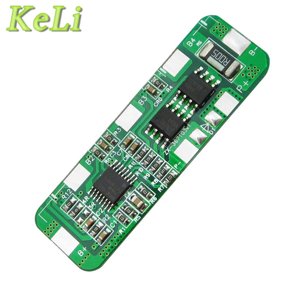 4A-5A PCB BMS Защитная плата для 4 упаковок 18650 литий-ионная литиевая батарея |