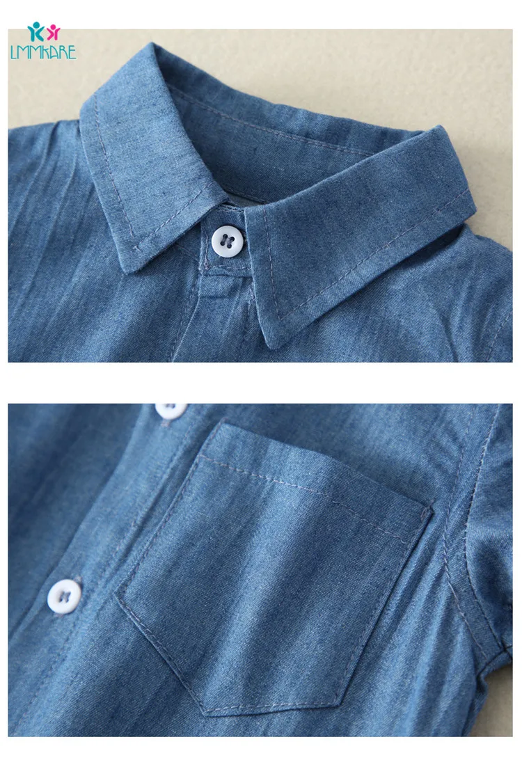 Ковбойское боди для новорожденных; дышащие джинсы с короткими рукавами; однотонная треугольная одежда для малышей и сестер; летняя одежда
